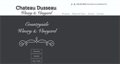 Desktop Screenshot of chateaudusseau.com